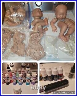 REBORN SUPPLIES RebornFX & Ultimate fusion paint sets, 3 complete doll sets