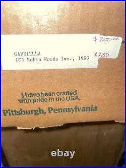 ROBIN WOODS GABRIELLA lavish dress- sale-14 Vintage Mint VINYL Beauty 1990