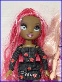 Rainbow Shadow HIGH DOLL LOT of 14 DOLLS Dressed With Shoes & Accessories Stands