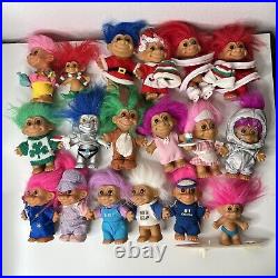 Random Lot of Troll Dolls Trolls Set Mixed Hair Color