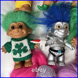 Random Lot of Troll Dolls Trolls Set Mixed Hair Color