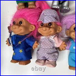 Random Lot of Troll Dolls Trolls Set Mixed Hair Color