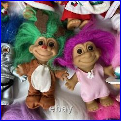 Random Lot of Troll Dolls Trolls Set Mixed Hair Color
