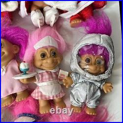 Random Lot of Troll Dolls Trolls Set Mixed Hair Color