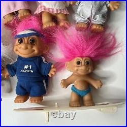 Random Lot of Troll Dolls Trolls Set Mixed Hair Color