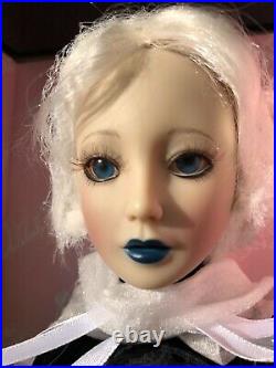 Rare Delilah Noir Lady Onyx Doll Mint Box Goth Steampunk Halloween Ashton Drake