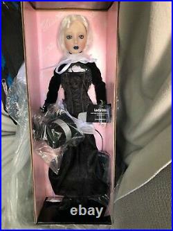 Rare Delilah Noir Lady Onyx Doll Mint Box Goth Steampunk Halloween Ashton Drake