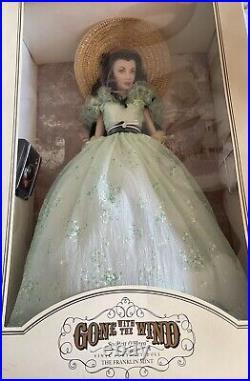 Rare Franklin Mint Gone With The Wind Scarlett O'hara Vinyl Portrait Doll