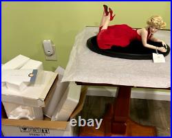 Rare Franklin Mint Marilyn FOREVER Porcelain Doll, Stand, Box, COA, with Issues