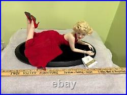 Rare Franklin Mint Marilyn FOREVER Porcelain Doll, Stand, Box, COA, with Issues