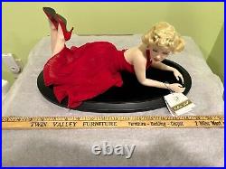 Rare Franklin Mint Marilyn FOREVER Porcelain Doll, Stand, Box, COA, with Issues