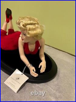 Rare Franklin Mint Marilyn FOREVER Porcelain Doll, Stand, Box, COA, with Issues