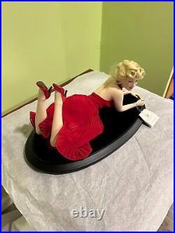 Rare Franklin Mint Marilyn FOREVER Porcelain Doll, Stand, Box, COA, with Issues