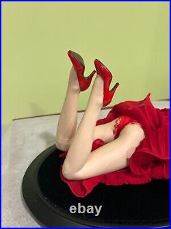 Rare Franklin Mint Marilyn FOREVER Porcelain Doll, Stand, Box, COA, with Issues