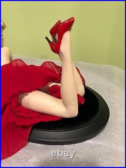 Rare Franklin Mint Marilyn FOREVER Porcelain Doll, Stand, Box, COA, with Issues