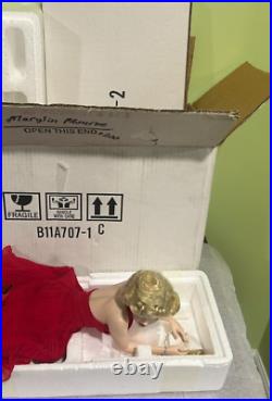 Rare Franklin Mint Marilyn FOREVER Porcelain Doll, Stand, Box, COA, with Issues