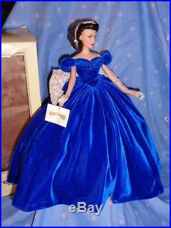 Rare Franklin Mint Scarlett O'hara Blue Portrait Vinyl 16 Doll-plus 2 Outfits