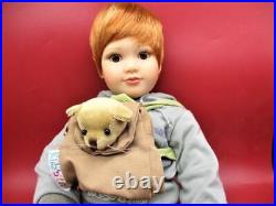 Rare Kidz n Cats ROBBY 18 Boy Doll Mint with Box Outfit Backpack Sonja Hartmann