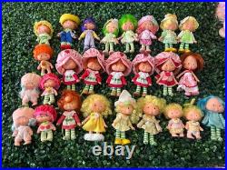 Rare! Vintage Kenner 1980s Strawberry Shortcake Dolls Huge Lot 52 Dolls W Boxes