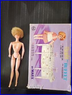 Rare Vtg 1967 Mod Marx Marlene Braniff Hostess Clone Doll And Her Sisters Lot