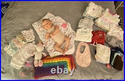 Reborn Baby Doll Realborn Jennie Awake With HUGE Accessory Lot With CoA