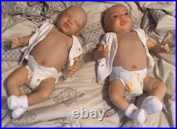 Reborn Baby Twins- belly Plates Lifelike Newborns. Weighted 5-7 & 5-6