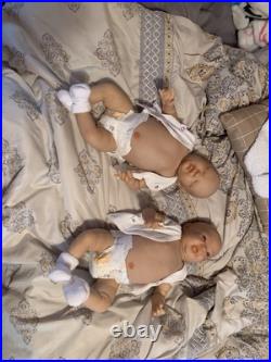 Reborn Baby Twins- belly Plates Lifelike Newborns. Weighted 5-7 & 5-6
