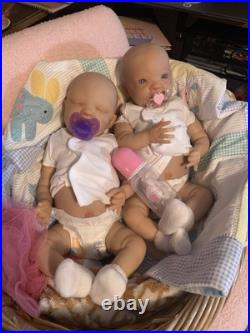 Reborn Baby Twins- belly Plates Lifelike Newborns. Weighted 5-7 & 5-6