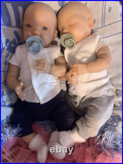 Reborn Baby Twins- belly Plates Lifelike Newborns. Weighted 5-7 & 5-6