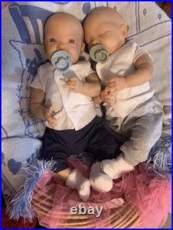 Reborn Baby Twins- belly Plates Lifelike Newborns. Weighted 5-7 & 5-6