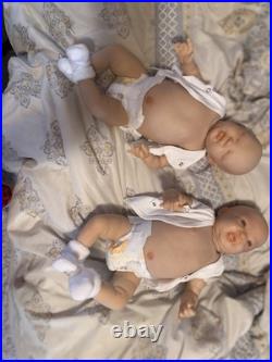 Reborn Baby Twins- belly Plates Lifelike Newborns. Weighted 5-7 & 5-6