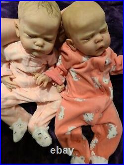 Reborn doll TWINS Genevieve & Josephine by Cassie Brace, LE 167/800 & 382/500
