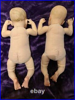 Reborn doll TWINS Genevieve & Josephine by Cassie Brace, LE 167/800 & 382/500