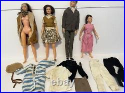 Remco 1963 Littlechap Family Dolls withOutfits Judy Lisa Dr. John Lot of 4
