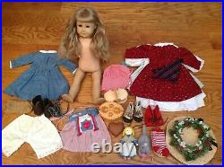 Retired Pleasant Company American Girl Kirsten Larson Doll 18 In Clothes Lot 30