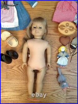 Retired Pleasant Company American Girl Kirsten Larson Doll 18 In Clothes Lot 30