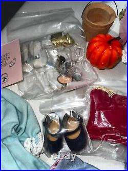 Robin Woods Vtg Fantasy Cinderella Pink Trunk & Doll clothes access lot 1988 89