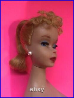 STUNNING Vintage #4 Blonde BARBIE withBox SS Heels Book Solid Body, MINT 60s