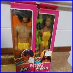 SUNSATIONAL MALIBU CHRISTIE & Ken Lot STEFFIE FACE AA Black doll MATTEL Barbie