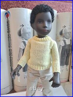 Sasha Doll Black Boy Caleb 4-309 Wrist Tag, Box, Mint