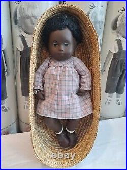 Sasha Doll Sasha Black Baby Cara 519 Basket, Box, Wrist Tag, Mint