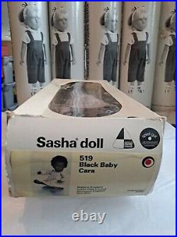 Sasha Doll Sasha Black Baby Cara 519 Basket, Box, Wrist Tag, Mint