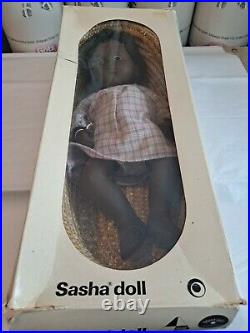 Sasha Doll Sasha Black Baby Cara 519 Basket, Box, Wrist Tag, Mint