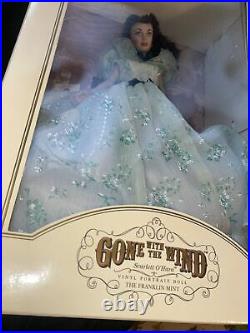 Scarlett O'Hara GONE WITH THE WIND Franklin Mint Vinyl Portrait Doll BBQ Doll