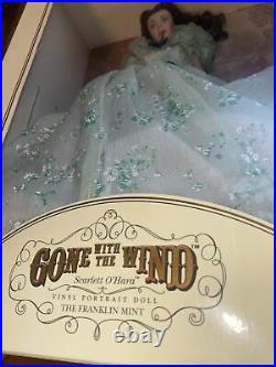 Scarlett O'Hara GONE WITH THE WIND Franklin Mint Vinyl Portrait Doll BBQ Doll