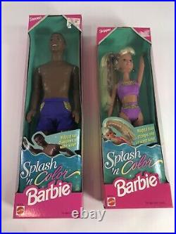Splash n Color Barbie Lot of 6 New in Box Set RARE HTF MAGIC SPLASH DOLL SET