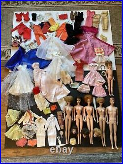 TLC Lot Vintage Mattel Barbie Ken Skipper Midge Dolls/Clothes/Accessories 1960's