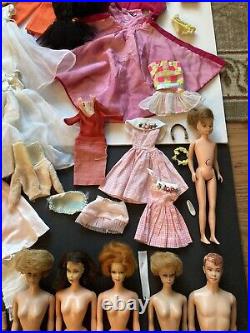 TLC Lot Vintage Mattel Barbie Ken Skipper Midge Dolls/Clothes/Accessories 1960's