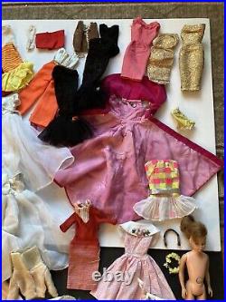 TLC Lot Vintage Mattel Barbie Ken Skipper Midge Dolls/Clothes/Accessories 1960's