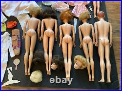 TLC Lot Vintage Mattel Barbie Ken Skipper Midge Dolls/Clothes/Accessories 1960's